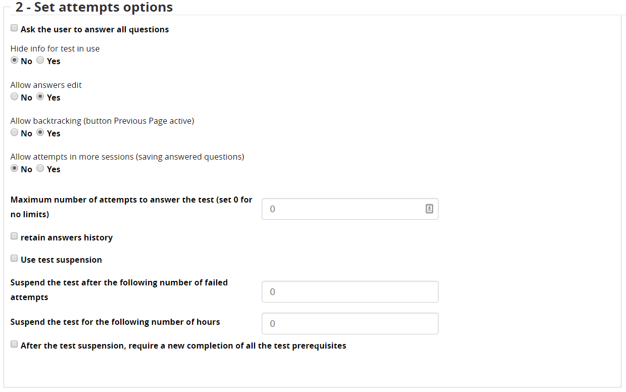 loman test options attempts